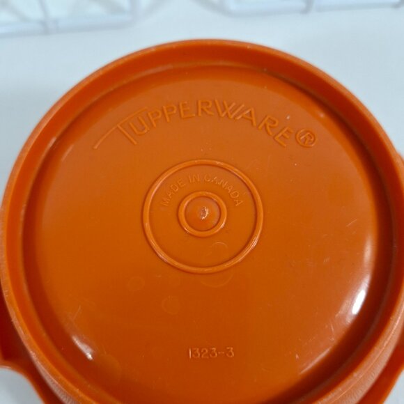 Vintage Collectible Tupperware #886 Servalier Bowl Orange No Lid D 4.75 x H 4 In - Picture 8 of 10